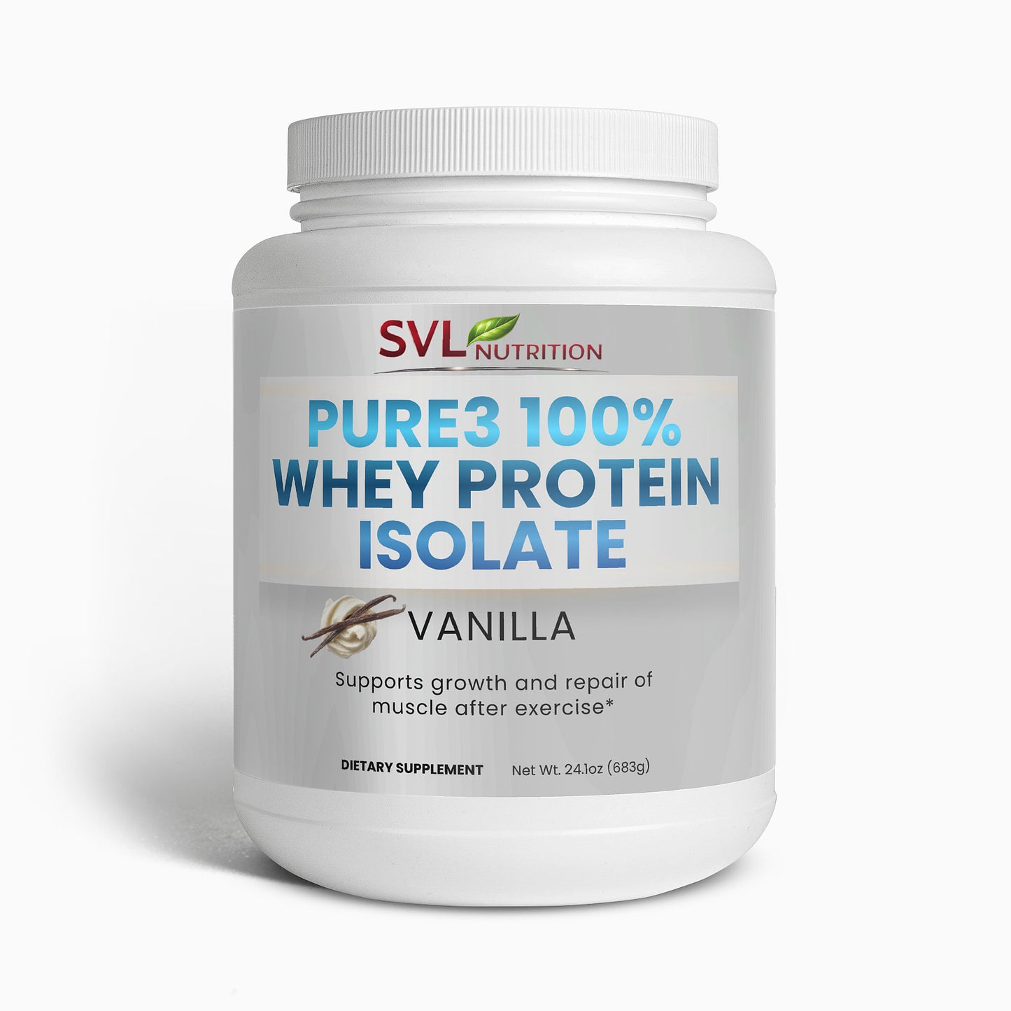 Pure3 100% Whey Protein Isolate (Vanilla)